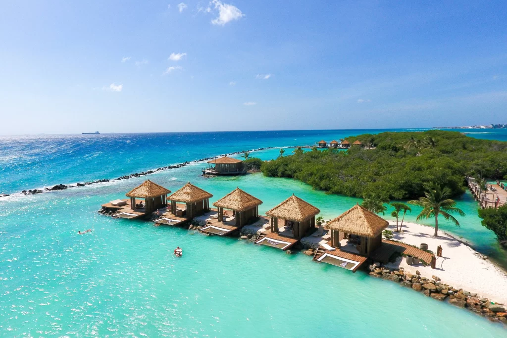 Stunning Aerial View of Marriott Aruba Wind Creek - Renaissance, A Marriott Vacation Club International Resort