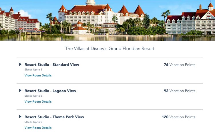 New Grand Floridian Studios Now Open For Booking
