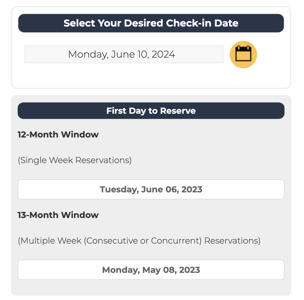 Grande Vista Inventory Release Calendar
