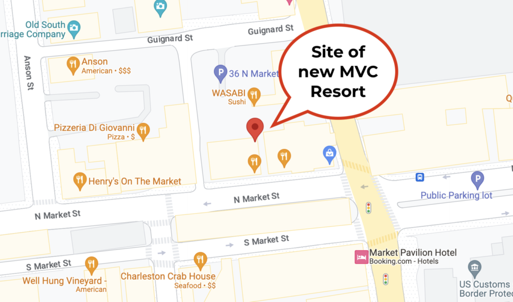 Map of New Marriott Vacation Club Resort Coming to Charleston