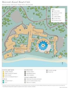 Marriott Kauai Beach Club Resort Map