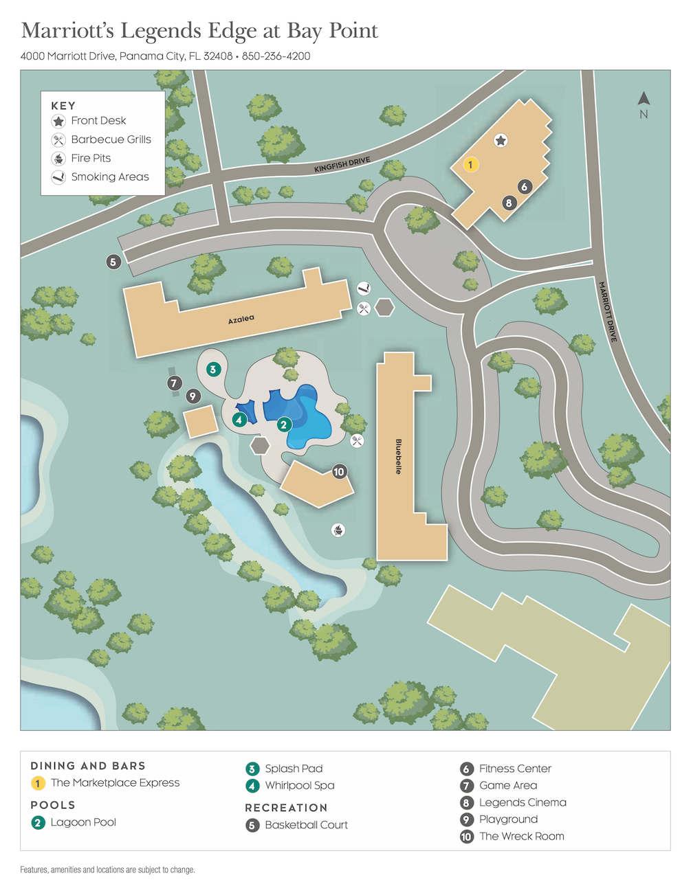 Marriott Legends Edge Resort Map