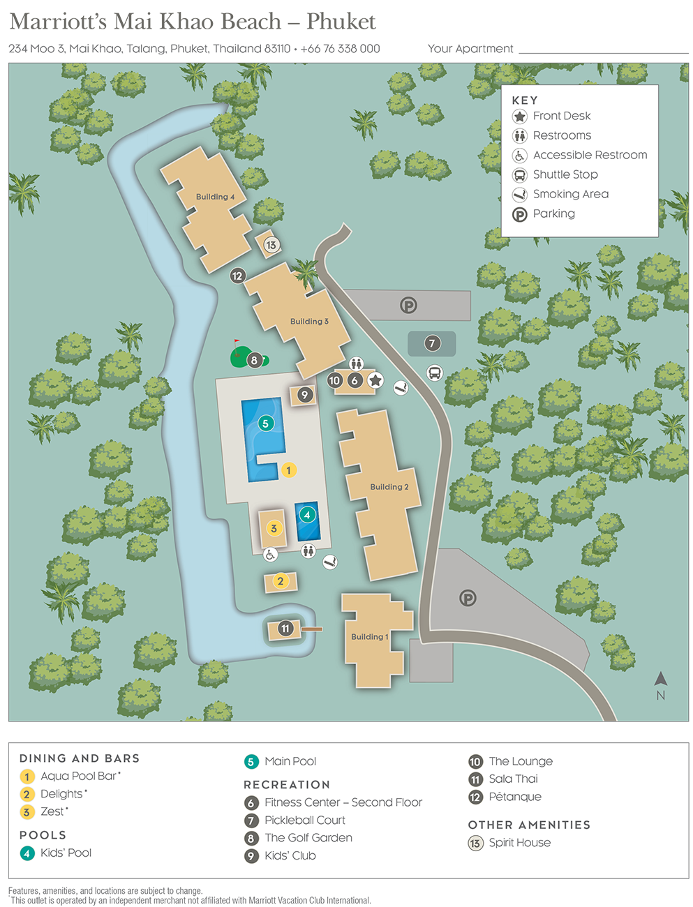 Marriott Mai Khao Beach — Phuket Resort Map