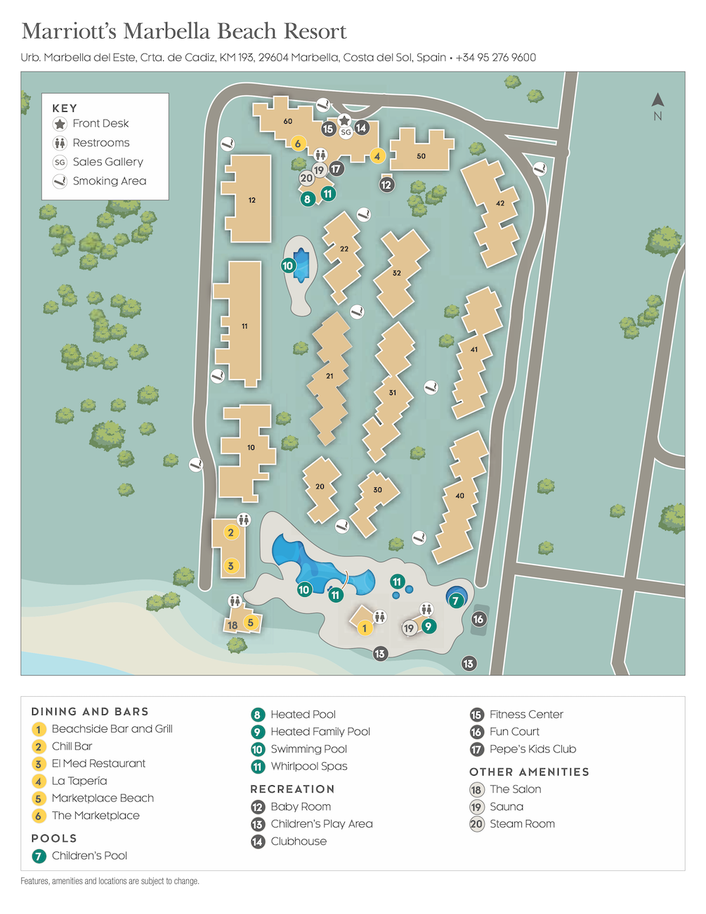 Marriott Marbella Resort Map