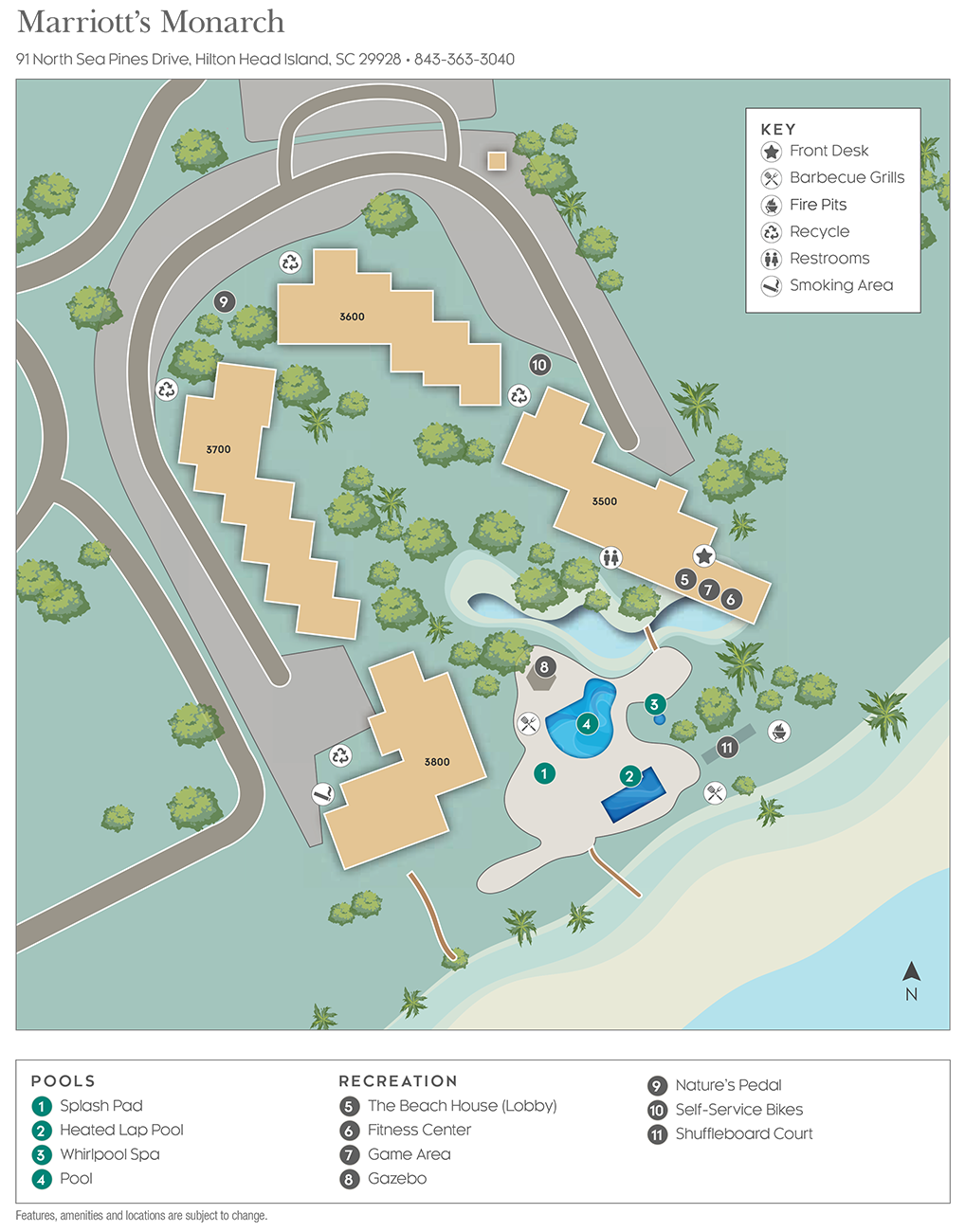 Marriott Monarch Resort Map