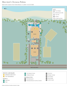 Marriott Oceana Palms Resort Map