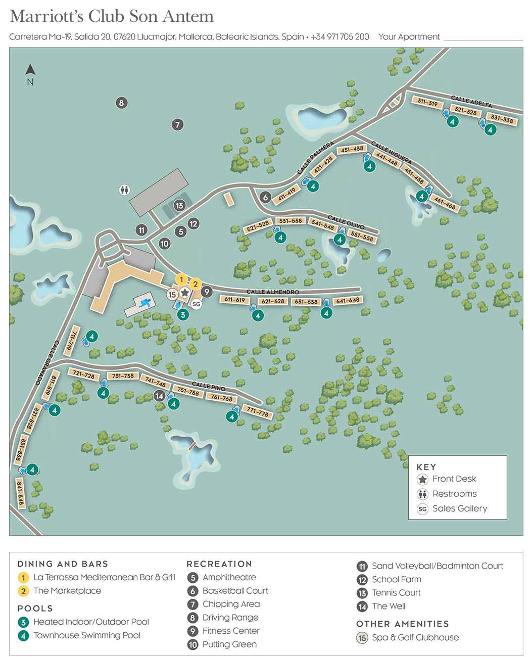 Marriott Son Antem Resort Map