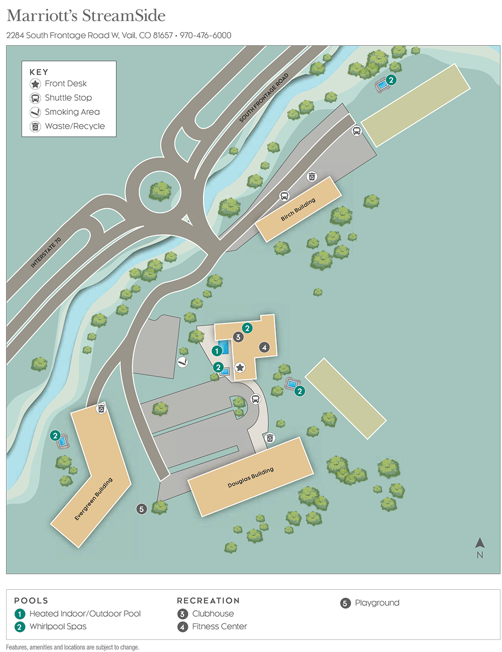 Marriott Streamside Resort Map