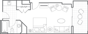 BeachPlace Towers Guestroom Floor Plan