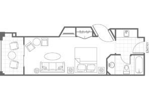 Grande Vista Deluxe Studio Floor Plan