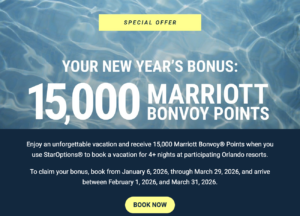 New Years Bonus - Bonvoy Points