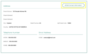Edit Contact Info - Marriott owner website