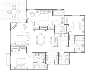 Marbella Three-Bedroom Apartment Floor Plan