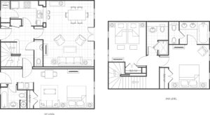 Marriott Village France Three-Bedroom Townhouse Floor Plan