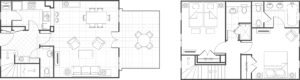 Marriott Village France Two-Bedroom Townhouse Floor Plan
