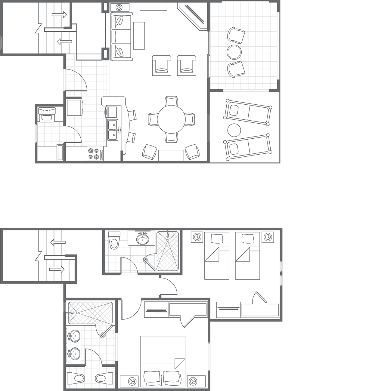Son Antem Two-Bedroom Townhouse Floor Plan