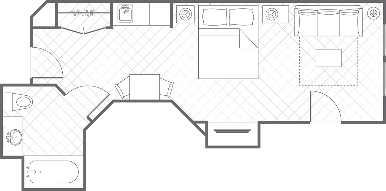 Summit Watch Studio Villa Floor Plan