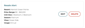 Manage Alert Page Card