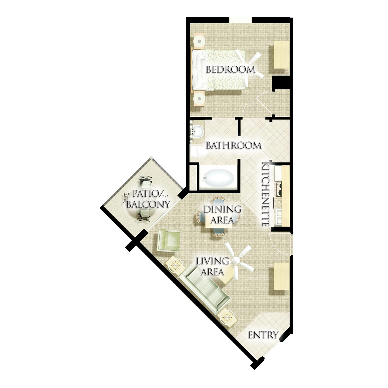 HARBORSIDE_1B_1BDRM_CORNER floor plan