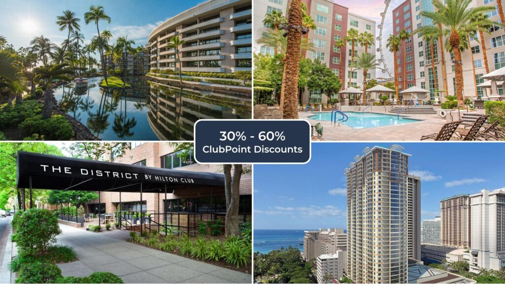 Hilton Grand Vacations ClubPoints Discounts for Fall and Winter 2026