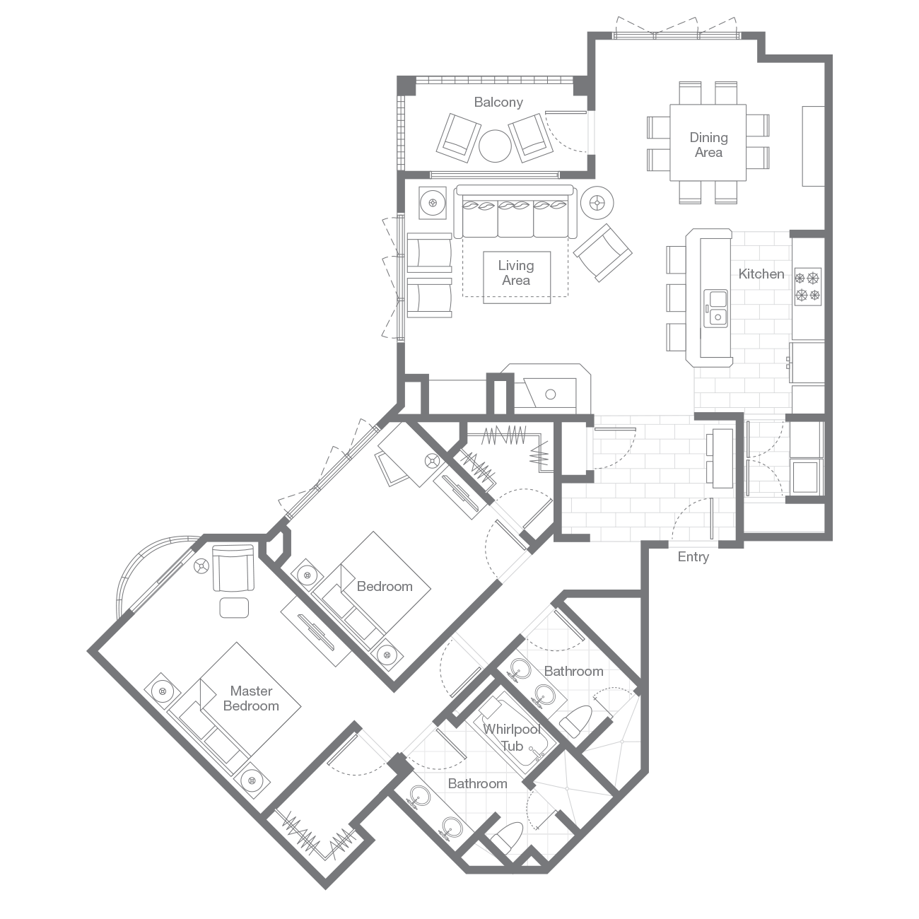 Sheraton Steamboat Two-Bedroom Villa floor plan