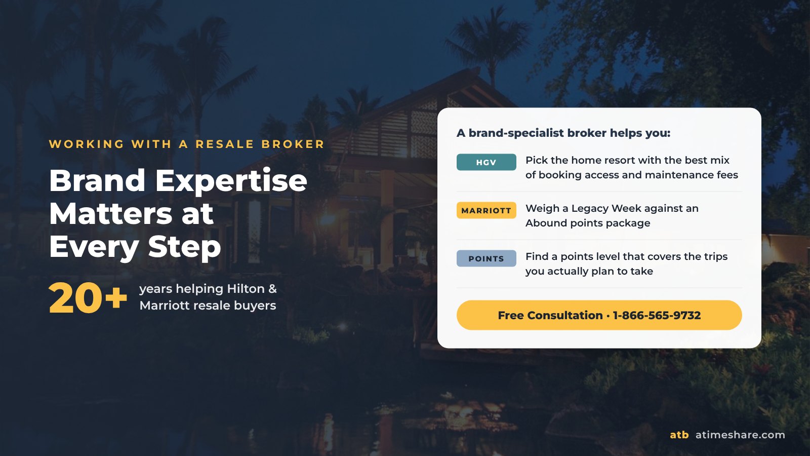 How a Hilton and Marriott resale broker helps buyers